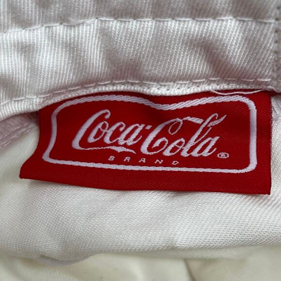 Coca-Cola Bucket Hat White With Red Check Band New With Tags Officially Licensed - Picture 6 of 10